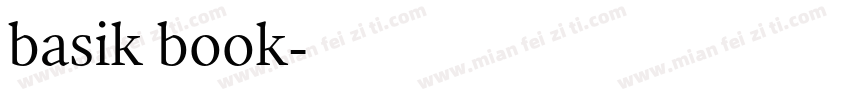 basik book字体转换
